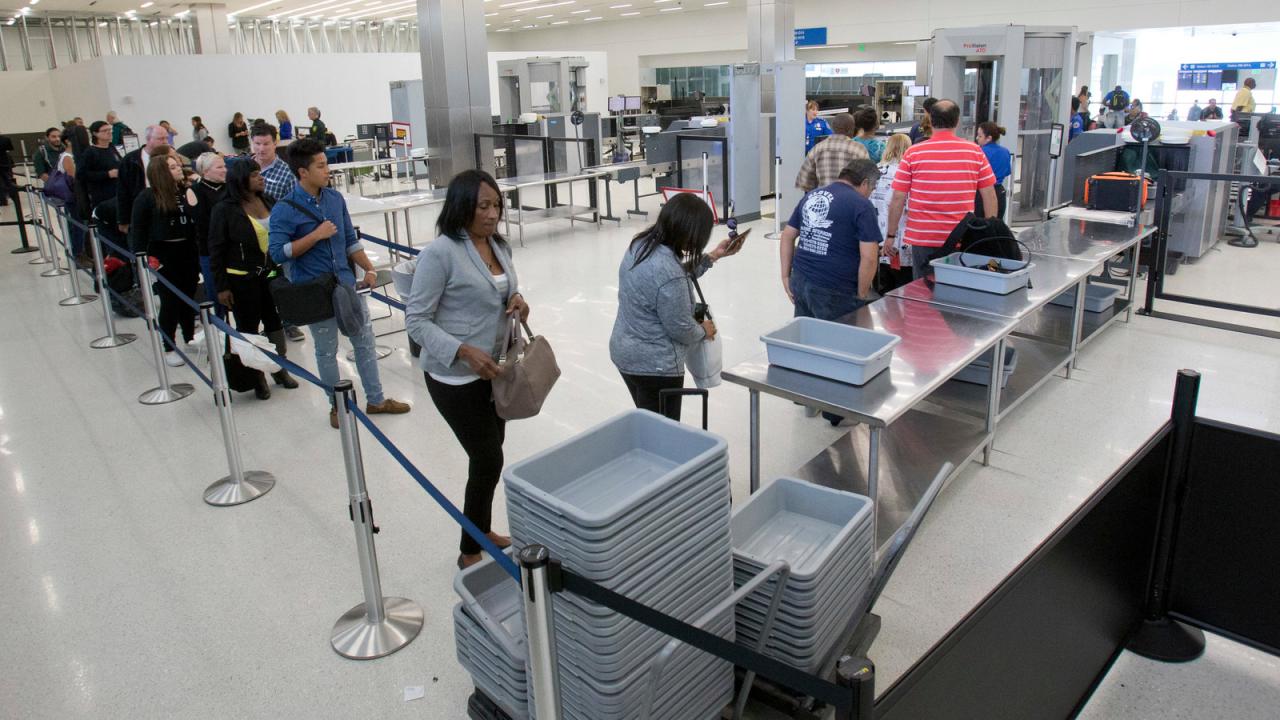 Those airport security bins are full of germs