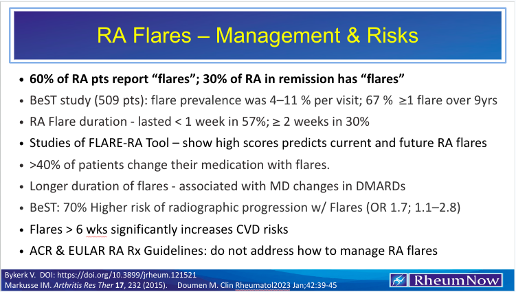 Depression and ra flare ups