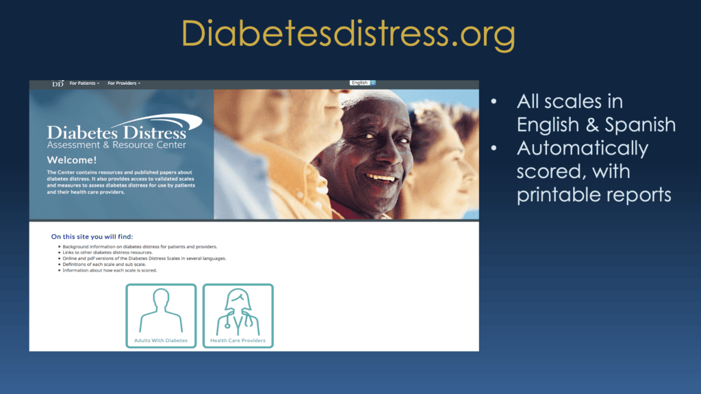 New research diabetes distress