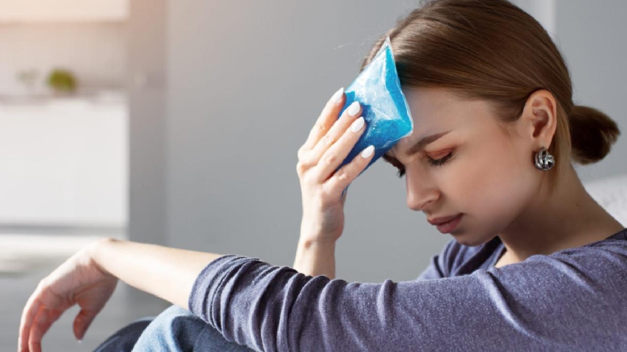 Heat loss through head