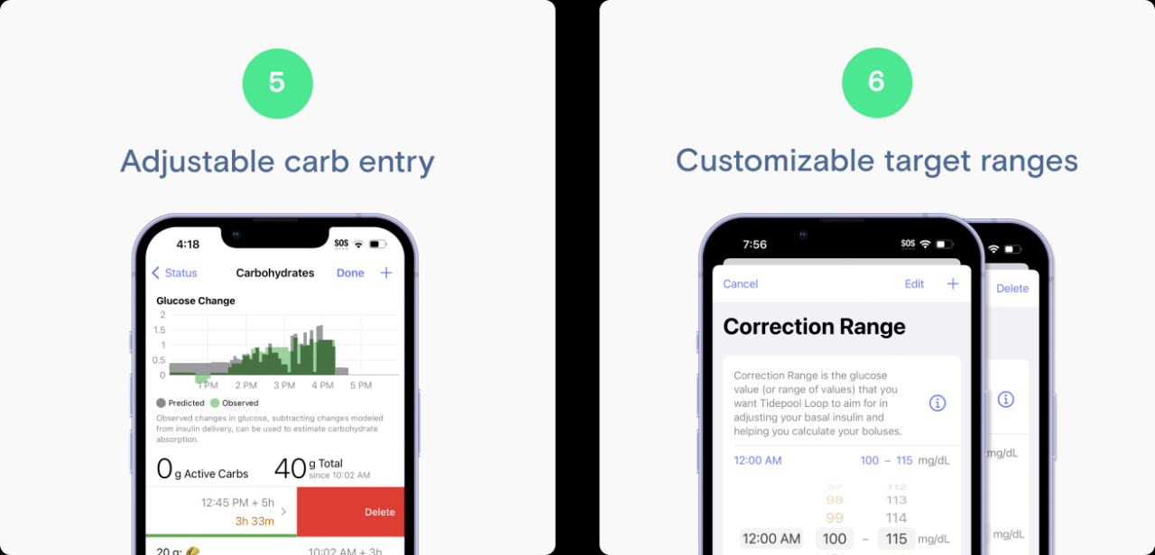 Tidepool Loop features Tidepool loop diabetes app