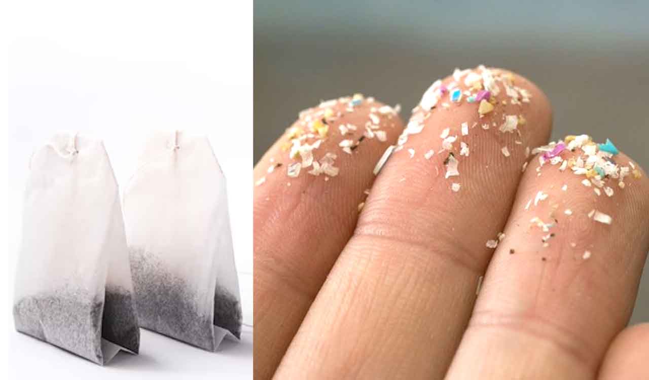 Microplastics released into cup of tea
