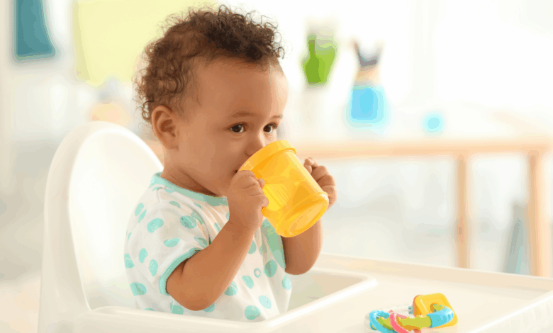 Bottle to sippy cup