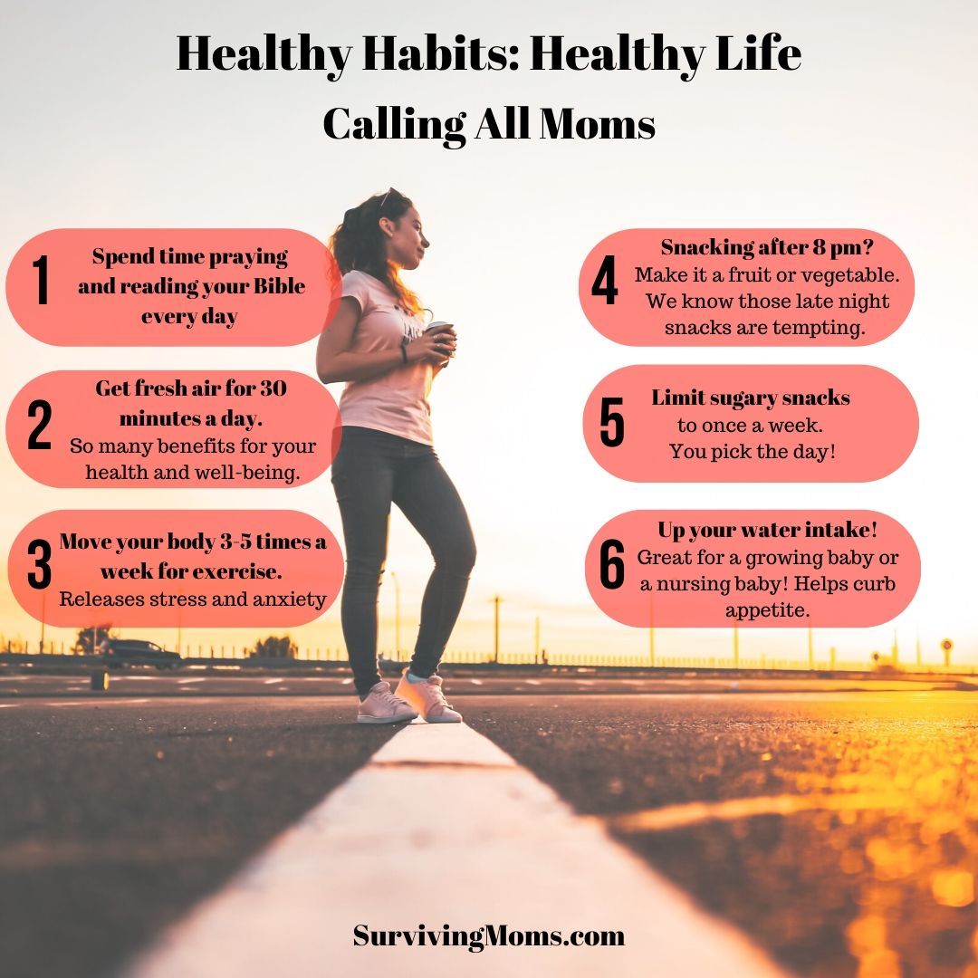 Moms with these 3 healthy habits live longer happier lives