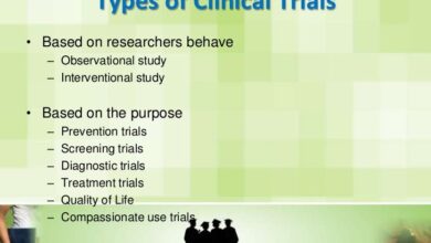Types clinical trials slideshare