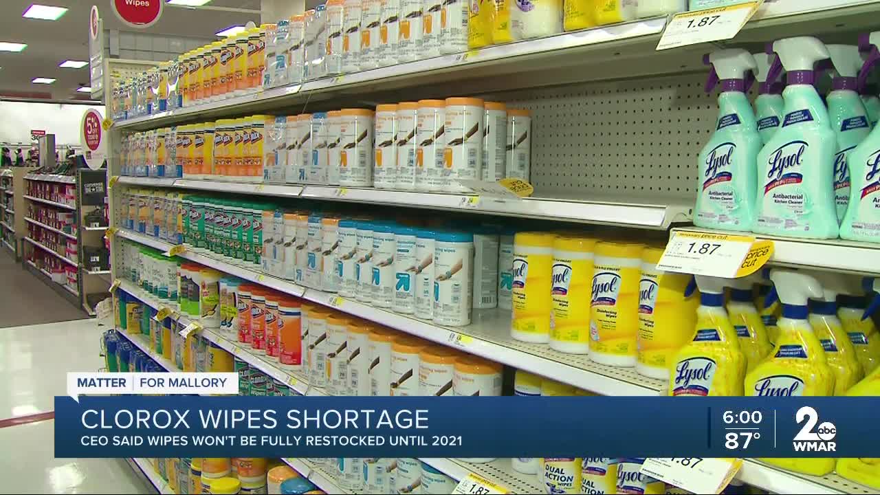 Disinfectant shortage