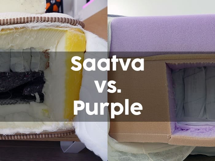 Purple hybrid vs saatva mattress