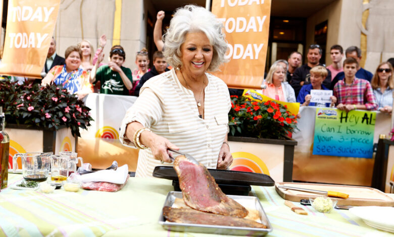 Infographic paula deen food plate