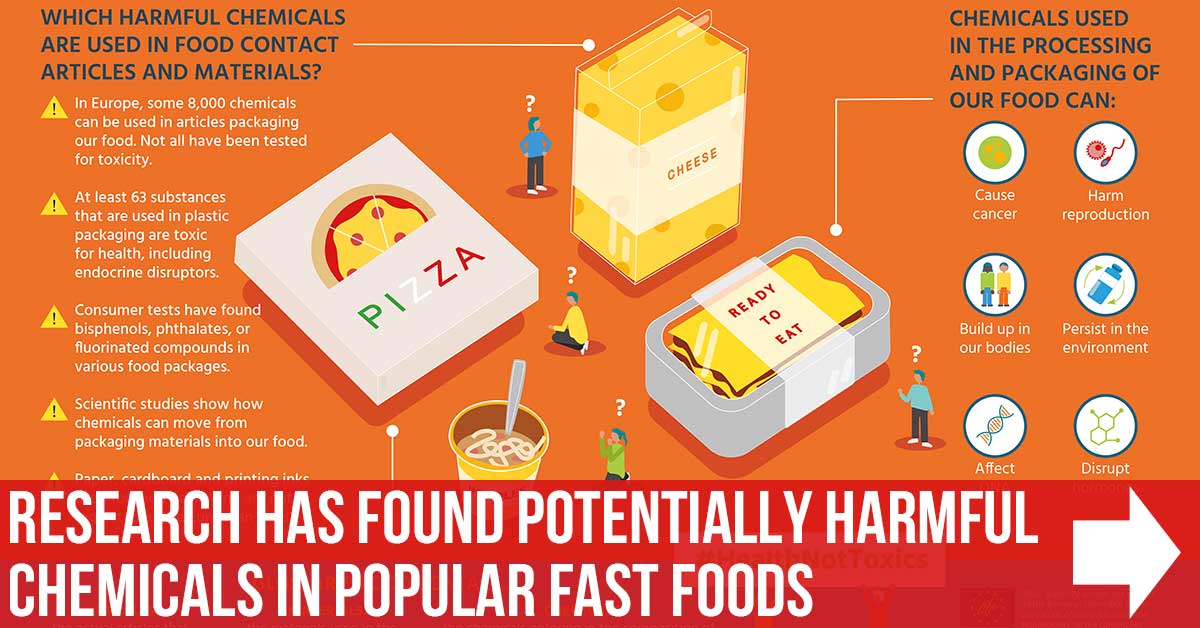 What chemicals are contained in the bowls that hold your fast food order