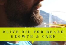 Olive oil for beard