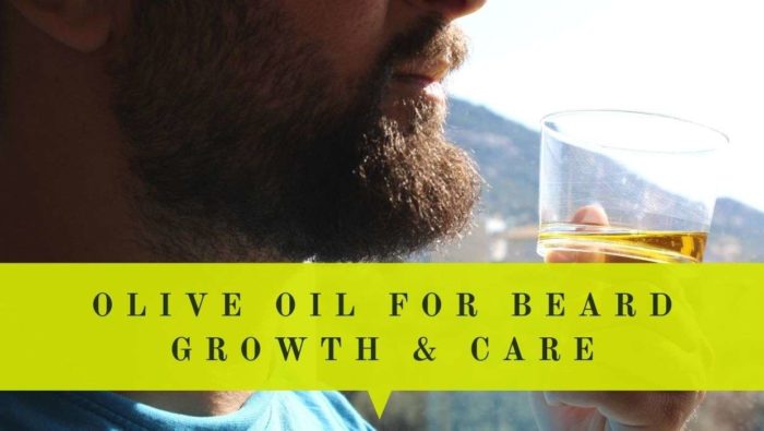 Olive oil for beard