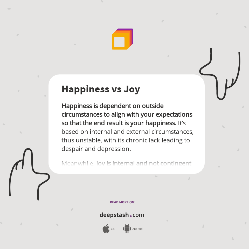 Danielle laporte happiness vs joy