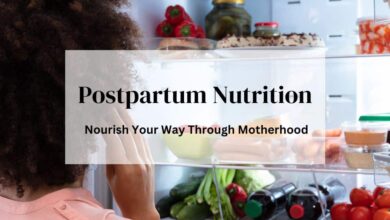 Nutrient dense postpartum foods
