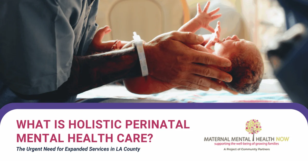 Addressing the Perinatal Mental Health Crisis in Los Angeles County through Holistic and Culturally Responsive Care