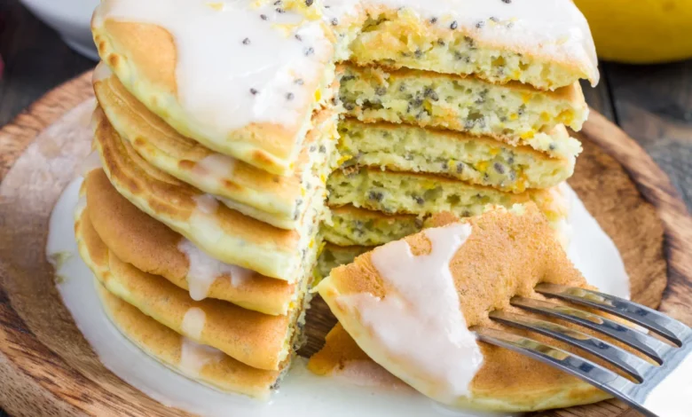 Lemon Chia Seed Pancakes Offer a Zesty and Nutritious Start to the Day