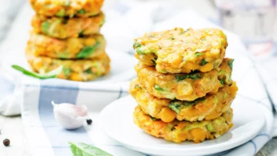 These Chickpea Veggie Patties are a simple, healthy, and delicious plant-based meal packed with vegetables, herbs, and protein-rich chickpeas.