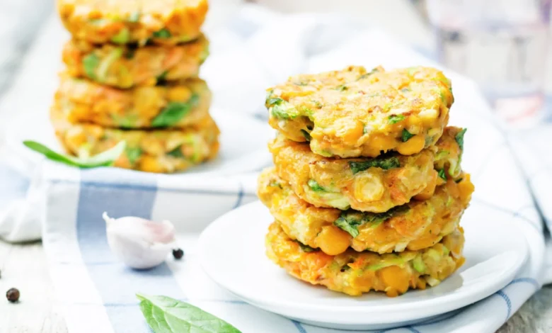 These Chickpea Veggie Patties are a simple, healthy, and delicious plant-based meal packed with vegetables, herbs, and protein-rich chickpeas. These Chickpea Veggie Patties are a simple, healthy, and delicious plant-based meal packed with vegetables, herbs, and protein-rich chickpeas.