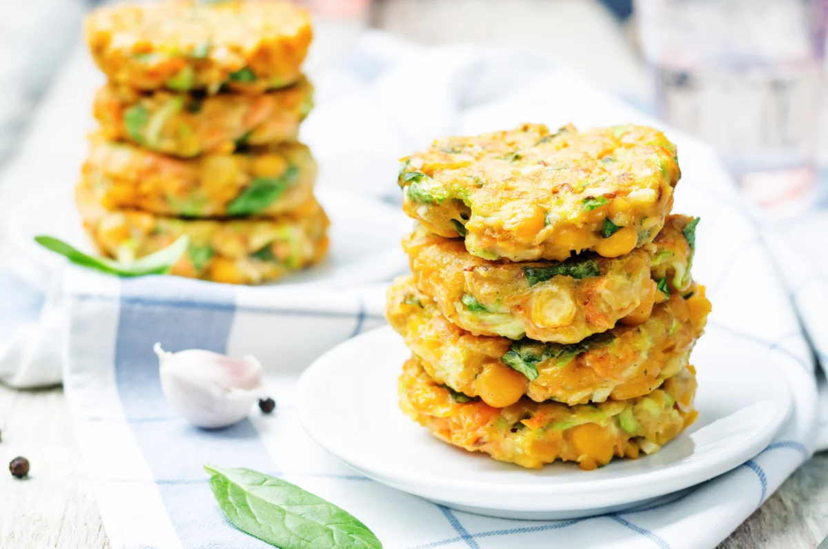 These Chickpea Veggie Patties are a simple, healthy, and delicious plant-based meal packed with vegetables, herbs, and protein-rich chickpeas. These Chickpea Veggie Patties are a simple, healthy, and delicious plant-based meal packed with vegetables, herbs, and protein-rich chickpeas.