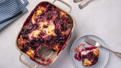 This Blueberry Cottage Cheese Breakfast Bake is a soft, lightly sweet, and protein-packed breakfast that’s perfect for busy mornings.