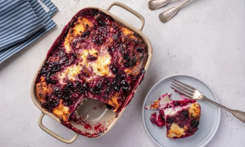 This Blueberry Cottage Cheese Breakfast Bake is a soft, lightly sweet, and protein-packed breakfast that’s perfect for busy mornings.